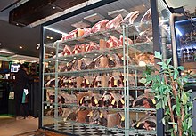 Cooling shelf for choosing steaks at a Steakhouse in Hermanus (South Africa) Cooling shelf, Steakhouse in South Africa.jpg