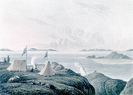 Franklin's camp at the mouth of the Coppermine River, 1821