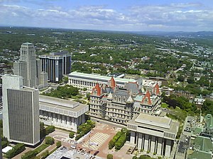 View from the Corning Tower Observation Deck located on the 42nd floor, in Albany, New York, United States