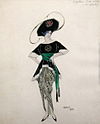 Kostumedesign til Ethel Levy i Hello Tango af L. Bakst (1914).jpg