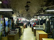 Souq al-Dira', maintaining its traditional role as a tailoring centre Covered Suq of Aleppo2.JPG