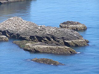 Craiglethy island in Scotland, UK