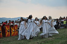 Sanziene dancing during the Cricau Festival in Romania, June 2013 Cricau Festival 2013 - Sanziene - 24.jpg