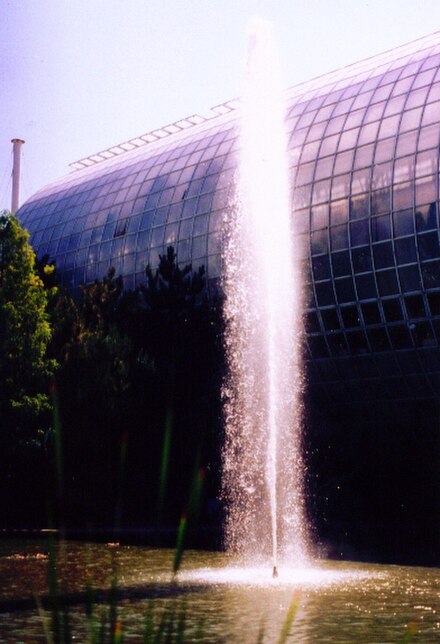 Myriad Botanical Gardens Crystal Bridge and fountain