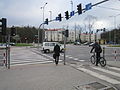 Cyclist crossings in Białystok (Świerkowa).jpg