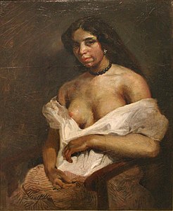 Aline, la mulata, Eugène Delacroix, 1824