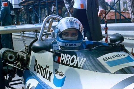 Pironi, winner of the Monaco Formula Three support race (1977)