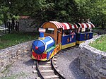 A miniature amusement ride at a zoo