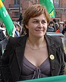 English: Dominique Voynet (French politician and the Green candidate for the 2007 presidential election) during the anti-EPR demonstration in Toulouse. Français : Dominique Voynet, femme politique française et candidate des Verts à l'élection présidentielle de 2007, lors de la manifestation anti-EPR à Toulouse.