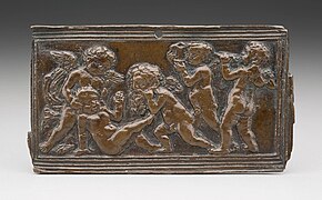 Donatello, Cherubs Playing, mid-15th ct, bronze. Detroit Inst. of Arts, Bequest of Rob.H. Tannahill, F70.32.jpg