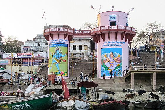 Water silos in Varanasi