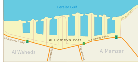 Dubai map Al Hamriya Port.svg