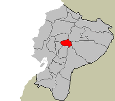 Letak Provinsi Tungurahua di Ekuador