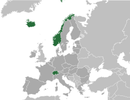 EFTA AELE-Länder.svg