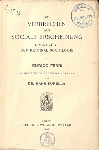 <span class="mw-page-title-main">Das Verbrechen als soziale Erscheinung; Grundzüge der Kriminal-Sociologie</span>