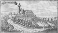 Вид монастиря після пожежі (з "Баварського атласу" Антона Вільгельма Ертля (1687)