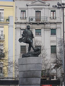 Monumento a Magallanes en Lisboa.