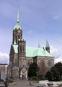 Kyrkan Evangelische Hauptkirche Rheydt.