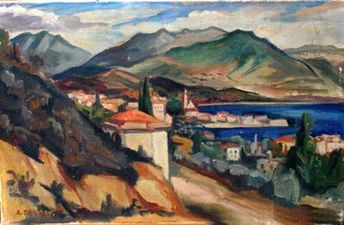 Paysage méditerranéen (1925).
