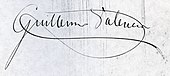 signature de Guillermo Valencia