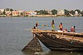 Fisherman working on the Hooghly River