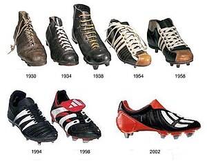 Football boots 1930-2002.JPG