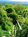 Footpath on Chosen Hill to south-west