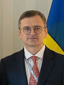 Foreign Minister of Ukraine Dmytro Kuleba in Munich, Germany on 17 February 2024 (cropped).jpg