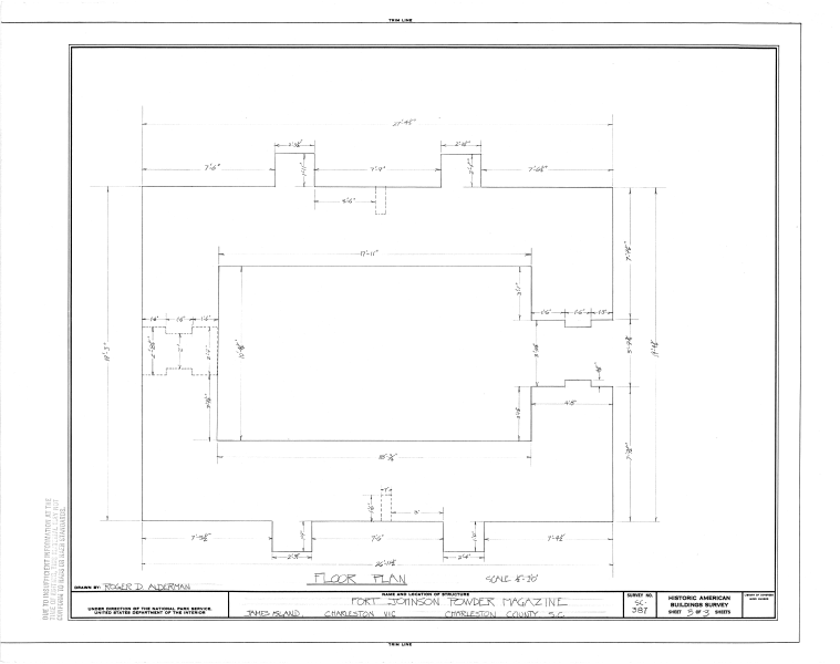 File:Fort Johnson, Powder Magazine, James Island,Charleston Harbor, Charleston, Charleston County, SC HABS SC,10-CHAR.V,9- (sheet 3 of 3).png