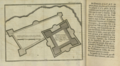 Plan of Fort Zelandia in a 1707 letter collection that already marks the fort as "tiré" (razed) 'by order of the Chinese Emperor'
