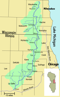 Fox Valley (Illinois) Region centered on the Fox River of Northern Illinois