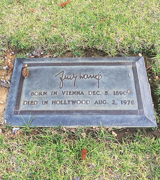 Grave of Lang, at Forest Lawn Hollywood Hills