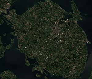 Funen, Denmark by Sentinel-2.jpg