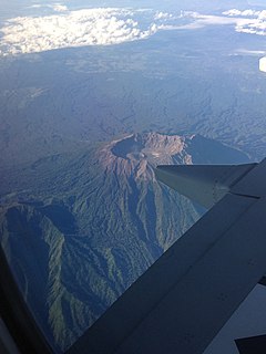 Raung One of the most active volcanoes in Java, Indonesia.