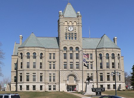 Gage County, Nebraska courthouse from S 4.JPG