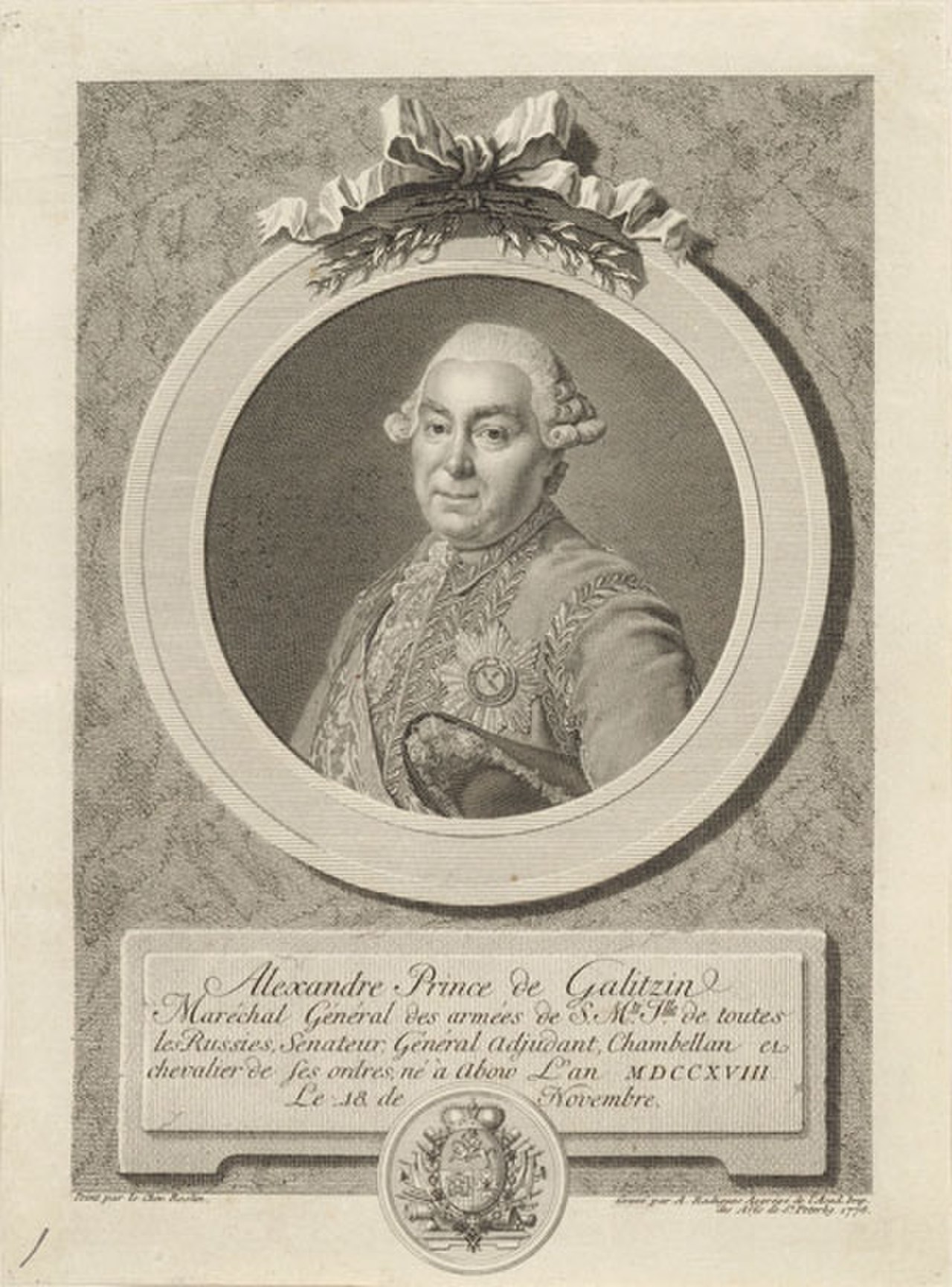 Александр Михайлович Голицын 1718-1783