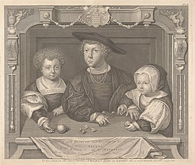 Three Children of Henry VII and Elizabeth His Queen, Prince Arthur, Prince Henry and Princess Margaret