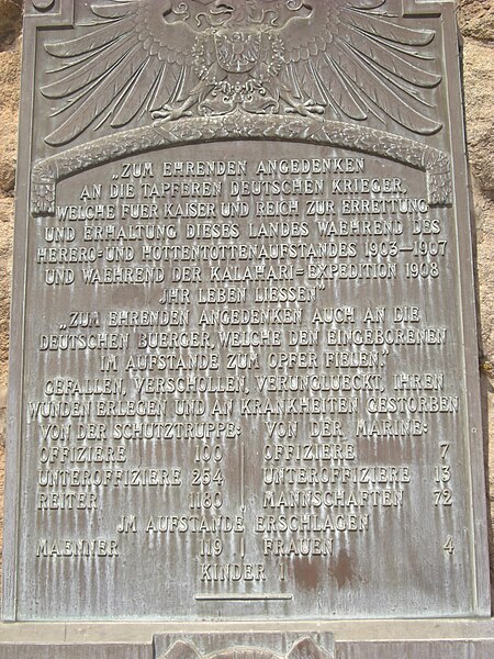 File:German Memorial in Windhoek, Inscription.JPG