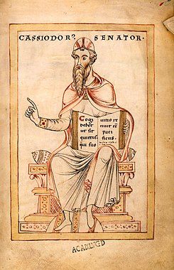 Gesta Theodorici - Flavius Magnus Aurelius Cassiodorus (c 485 - c 580).jpg
