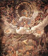 Fresques des géants Palais du Te Giulio Romano.