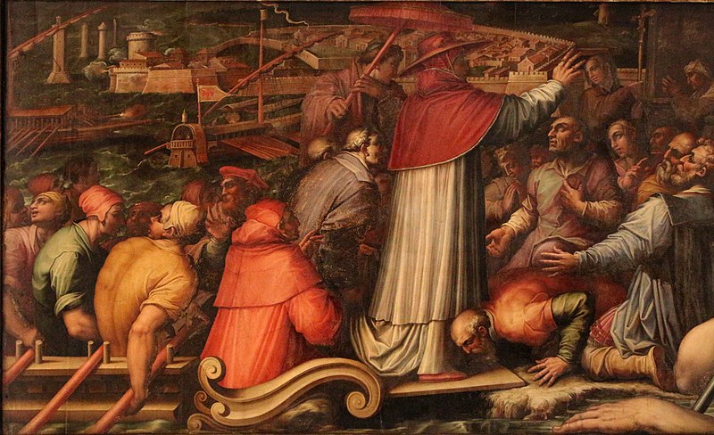 File:Giorgio vasari e aiuti, eugenio IV sbarca a livorno per rifugiarsi a firenze, 1563-65, 02.jpg