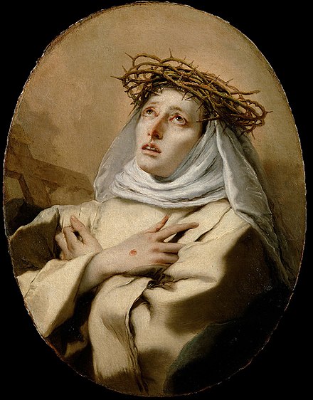 Saint Catherine of Siena, Doctor of the Church by Tiepolo, c. 1746