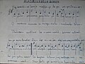 Glej zvedice bozsje (See Stars of God), prekmurian church hymn, manuscript of Károly Oreovecz in Apátistvánfalva (1950's)