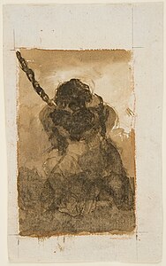 Goya - Silueta de prisionero encadenado de frente, D04126.jpg