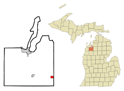 Location of Fife Lake, Michigan