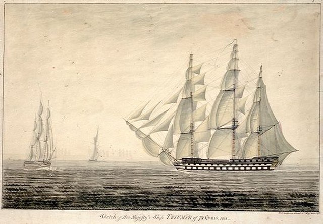 Suckling commanded HMS Triumph as a guard ship from 1771 to 1773