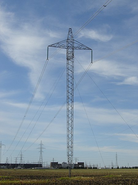 HVDC distance tower near the Nelson River Bipole