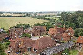 Hardwick from the church tower, 2008