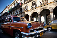 Vintage car Taxi. Havana (La Habana), Cuba