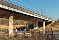 Spoorbrug over de Lage Dwarsvaart (spoorverbinding Lelystad Almere).